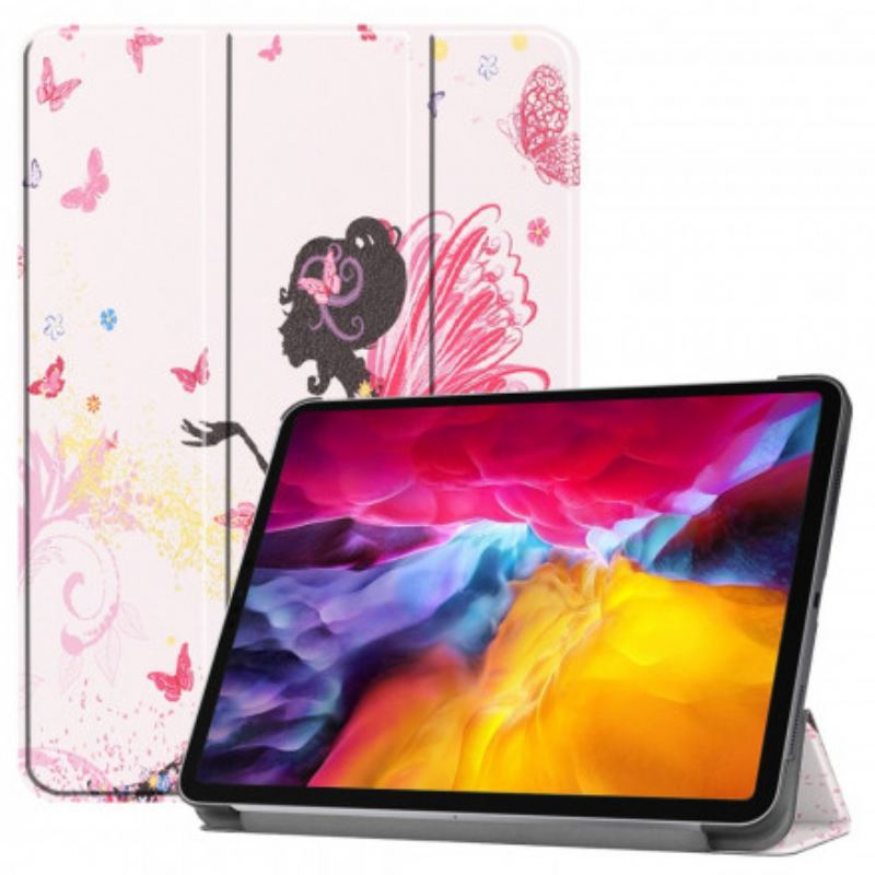 Capa De Celular Para iPad Pro 11" (2021) Porta Caneta Fada