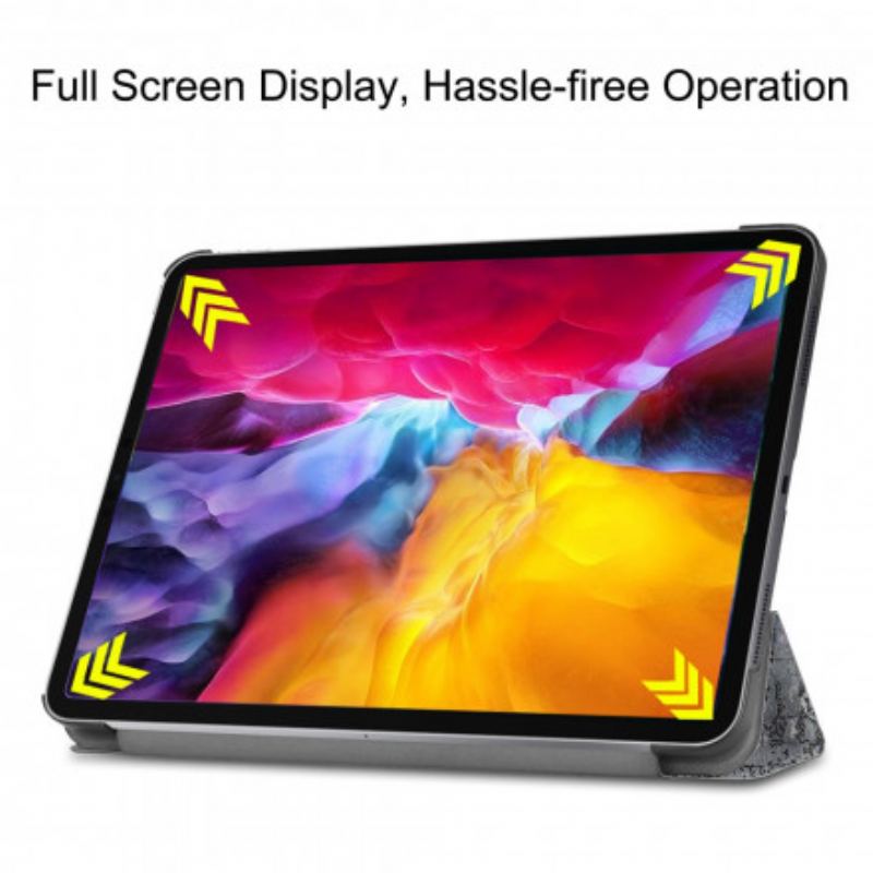 Capa De Celular Para iPad Pro 11" (2021) Suporte Para Caneta Torre Eiffel
