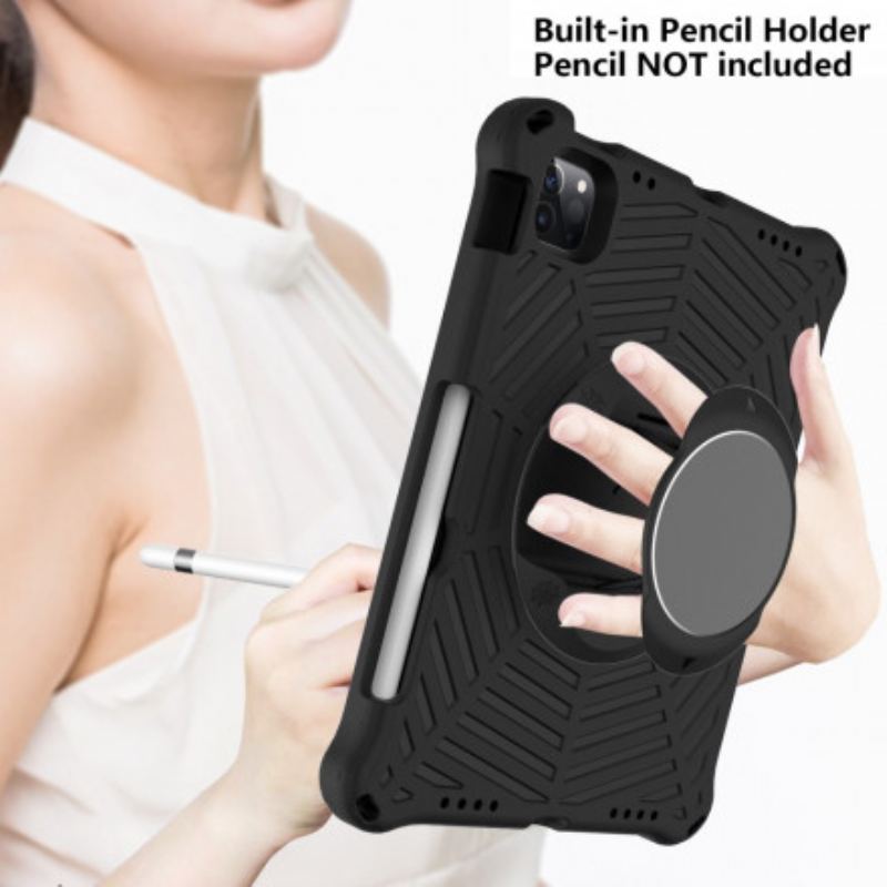 Capa De Celular Para iPad Pro 11" (2021) Suporte Removível Com Design De Aranha