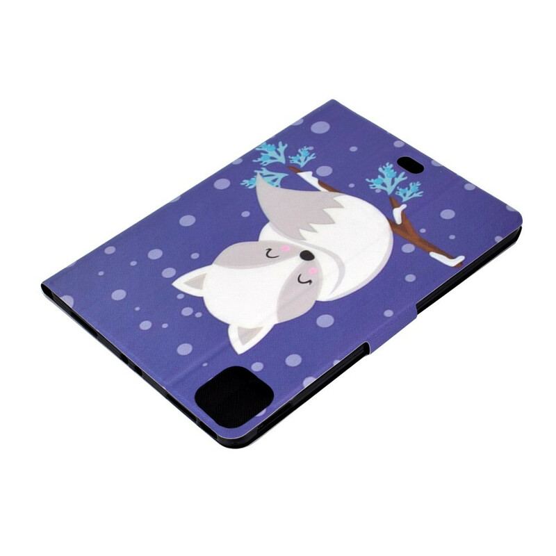 Capa Folio Para iPad Pro 11" (2021) Raposa Branca
