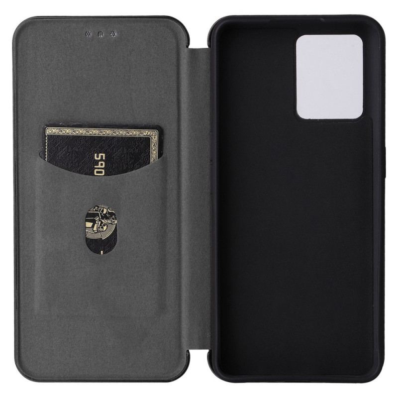 Capa De Celular Para OnePlus Nord CE 2 Lite 5G Flip Textura De Fibra De Carbono