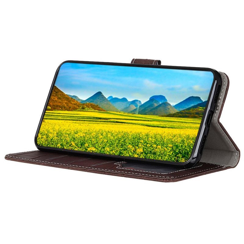 Capa De Couro Para OnePlus Nord CE 2 Lite 5G Crocodilo