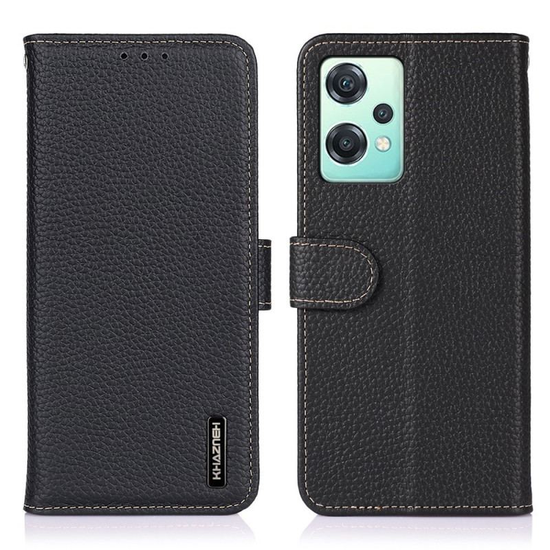 Capa De Couro Para OnePlus Nord CE 2 Lite 5G Khazneh Lichia Couro
