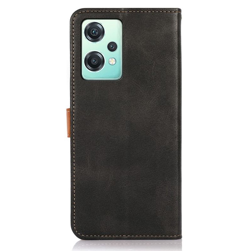 Capa Em Pele Para OnePlus Nord CE 2 Lite 5G Alça Khazneh