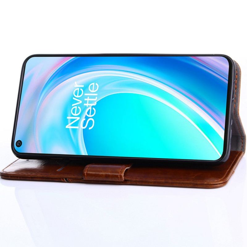 Capa Flip Para OnePlus Nord CE 2 Lite 5G Costuras Expostas