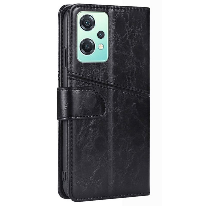 Capa Flip Para OnePlus Nord CE 2 Lite 5G Costuras Expostas