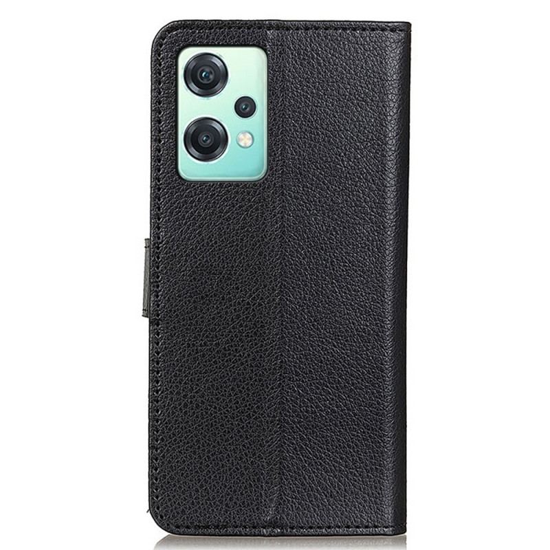 Capa Flip Para OnePlus Nord CE 2 Lite 5G Couro Falso Tradicional