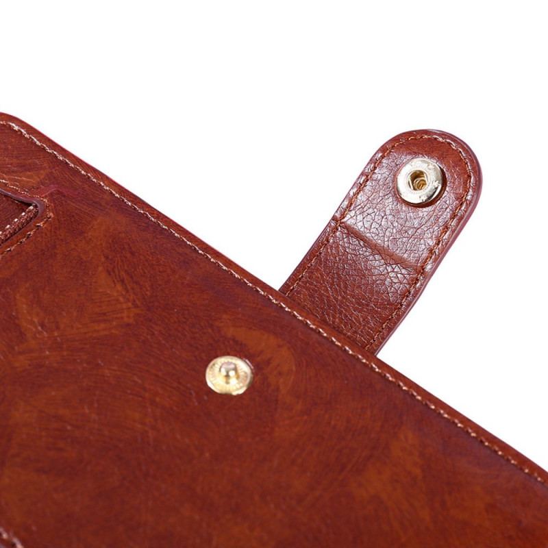 Capa Flip Para OnePlus Nord CE 2 Lite 5G Porta-moedas Frontal E Cordão