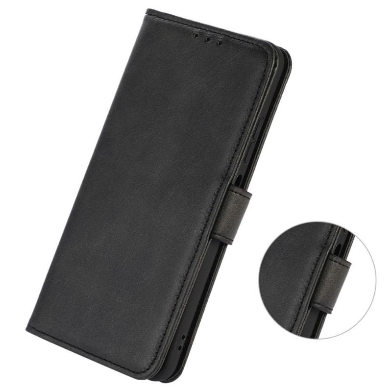 Capa Folio Para OnePlus Nord CE 2 Lite 5G Efeito Couro Liso