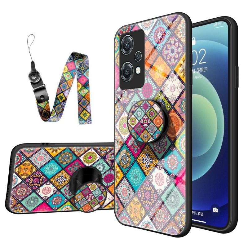 Capa Para OnePlus Nord CE 2 Lite 5G Suporte Magnético Patchwork