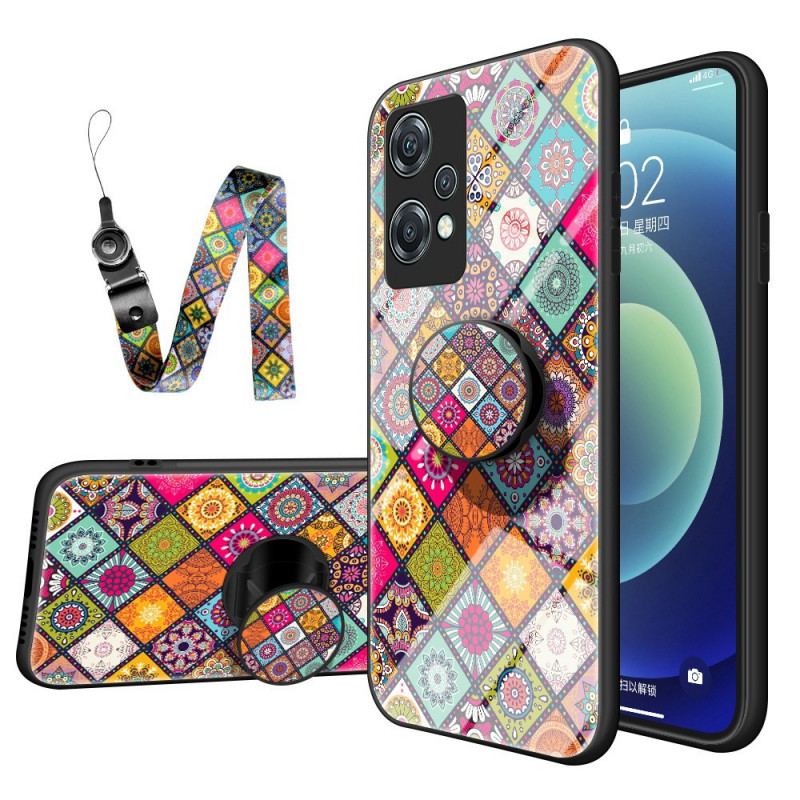 Capa Para OnePlus Nord CE 2 Lite 5G Suporte Magnético Patchwork