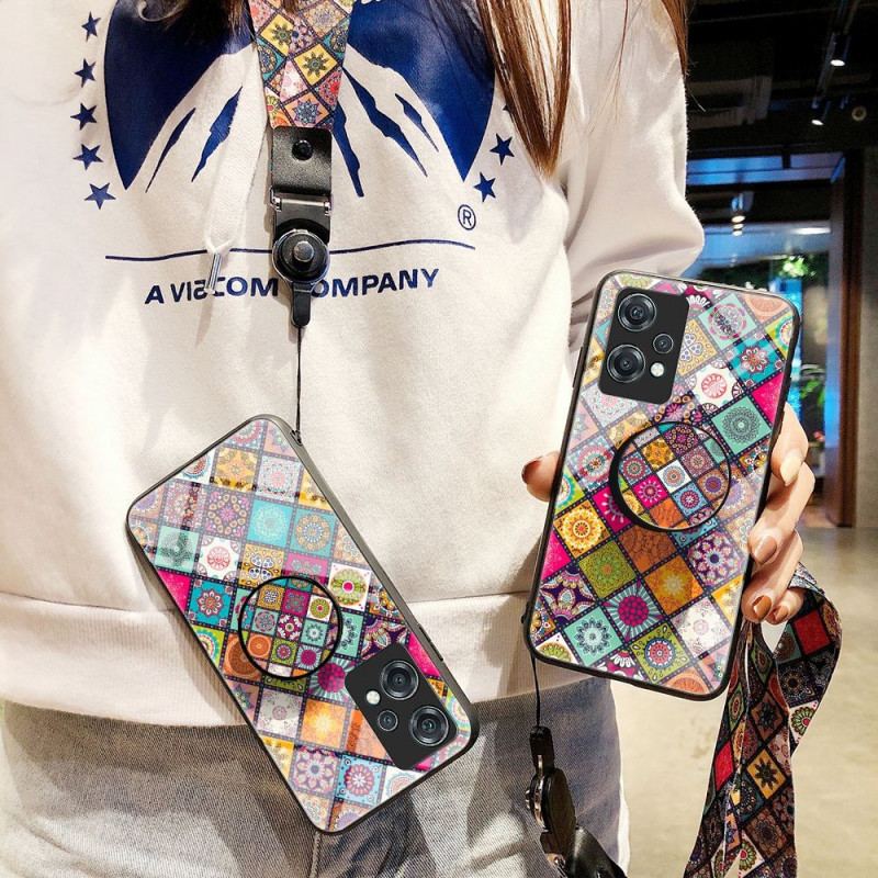 Capa Para OnePlus Nord CE 2 Lite 5G Suporte Magnético Patchwork
