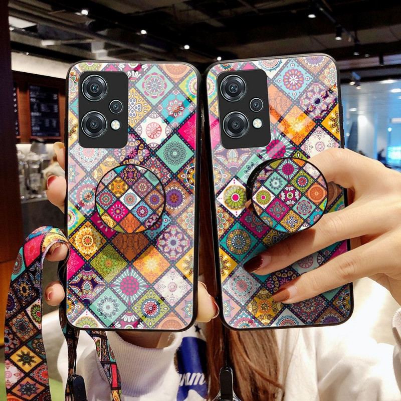 Capa Para OnePlus Nord CE 2 Lite 5G Suporte Magnético Patchwork