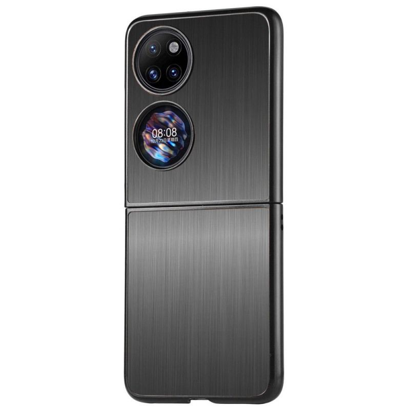 Capa Para Huawei P50 Pocket Efeito Metal Escovado