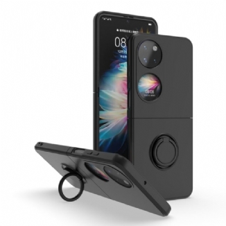 Capa Para Huawei P50 Pocket Silicone Com Anel-suporte