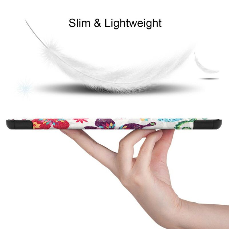 Capa De Celular Para Samsung Galaxy Tab S6 Lite Borboletas E Flores Retrô