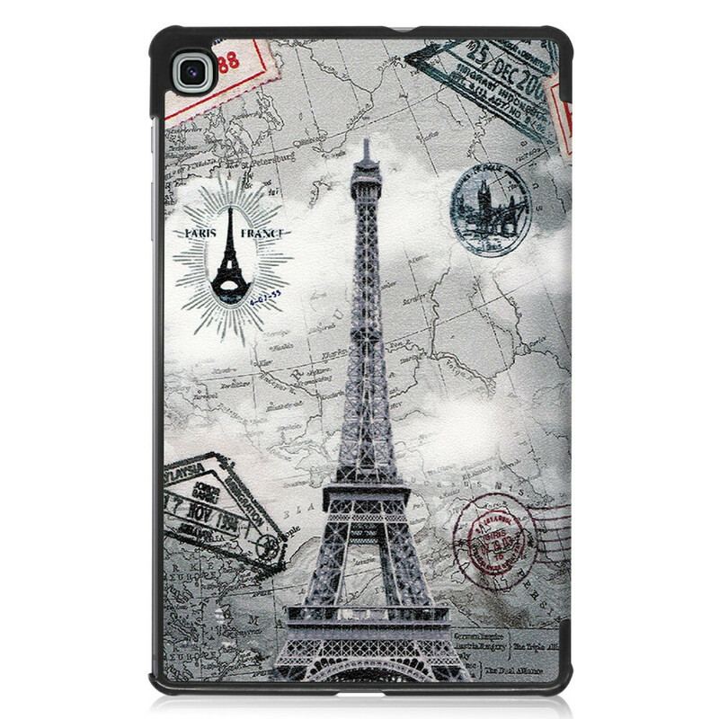 Capa De Celular Para Samsung Galaxy Tab S6 Lite Torre Eiffel Retrô