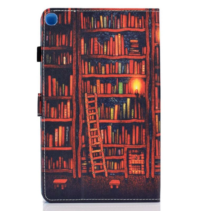 Capa De Couro Para Samsung Galaxy Tab S6 Lite Biblioteca