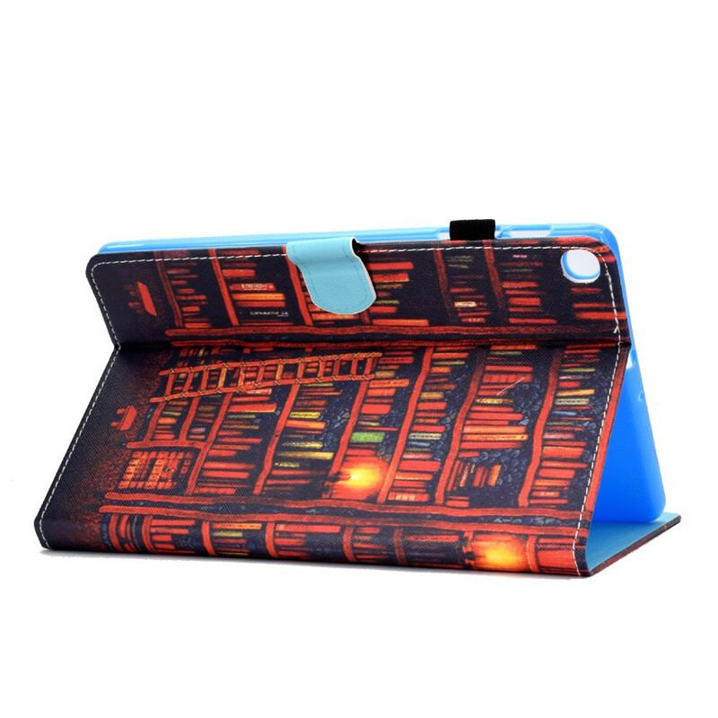 Capa De Couro Para Samsung Galaxy Tab S6 Lite Biblioteca