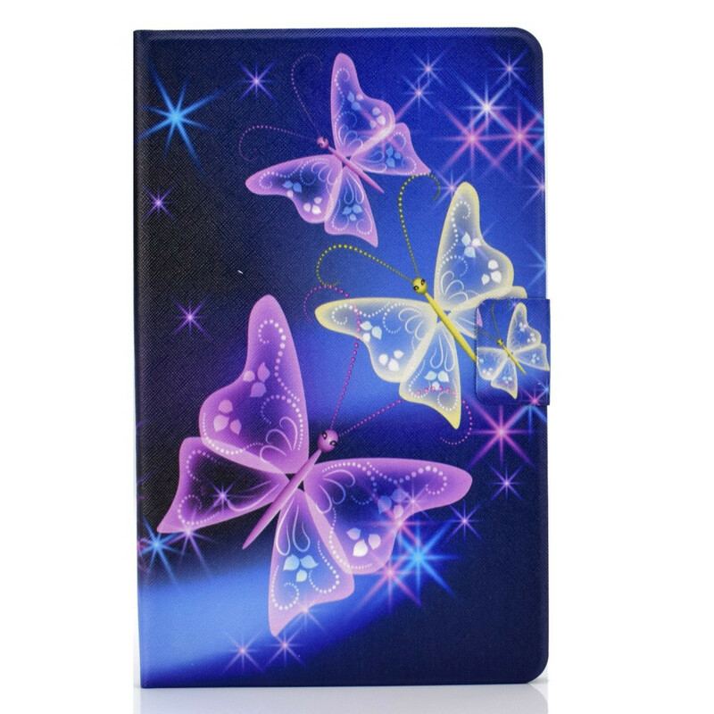 Capa De Couro Para Samsung Galaxy Tab S6 Lite Fada Borboleta