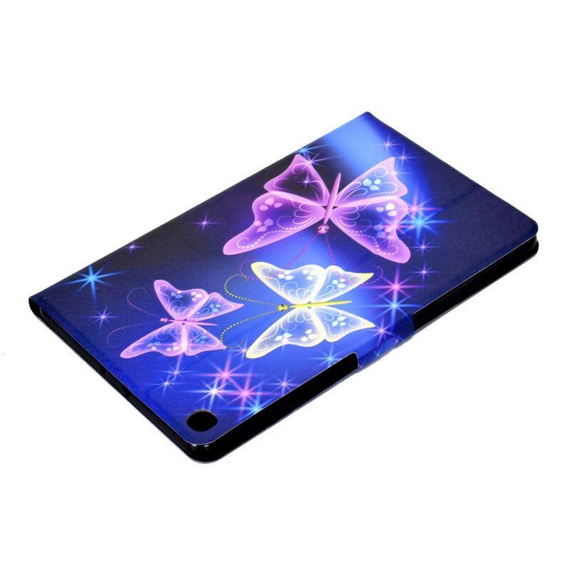 Capa De Couro Para Samsung Galaxy Tab S6 Lite Fada Borboleta