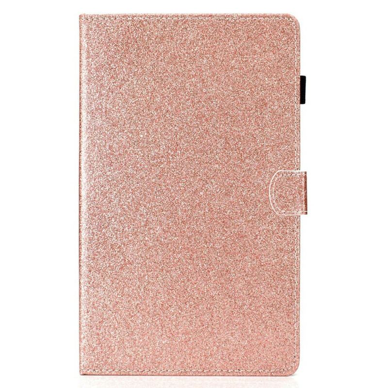Capa De Couro Para Samsung Galaxy Tab S6 Lite Glitter Cintilante