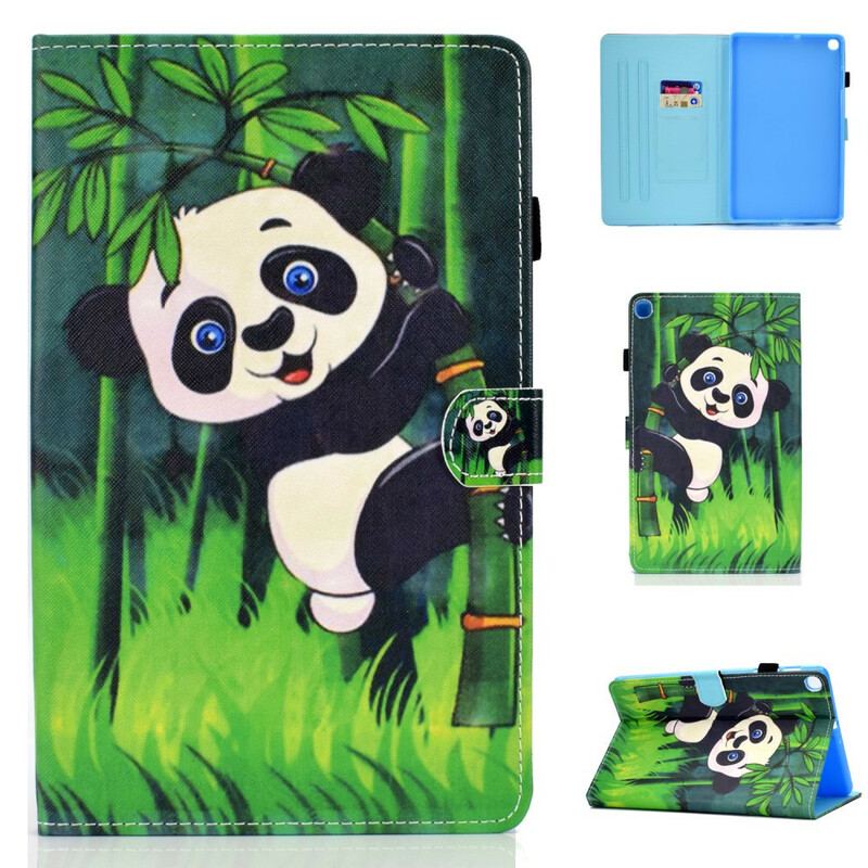 Capa De Couro Para Samsung Galaxy Tab S6 Lite Panda