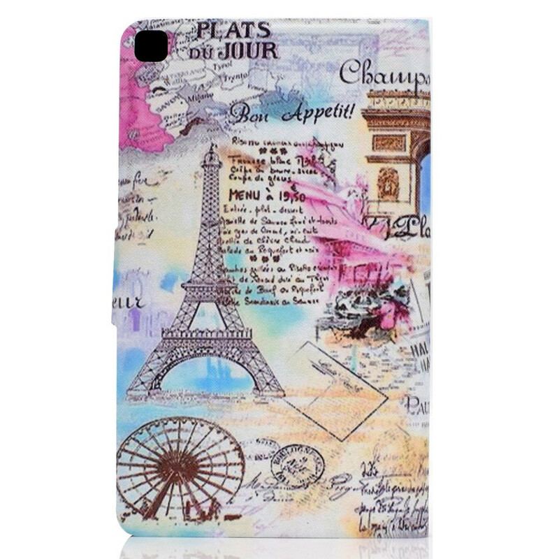 Capa De Couro Para Samsung Galaxy Tab S6 Lite Paris
