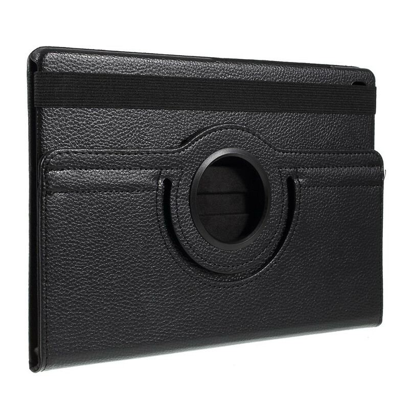 Capa Flip Para Samsung Galaxy Tab S6 Lite Couro Sintético De Lichia Giratório Em 360°