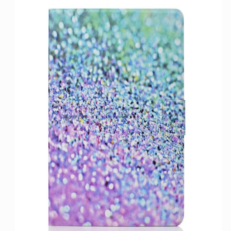 Capa Flip Para Samsung Galaxy Tab S6 Lite Lantejoulas Brilhantes