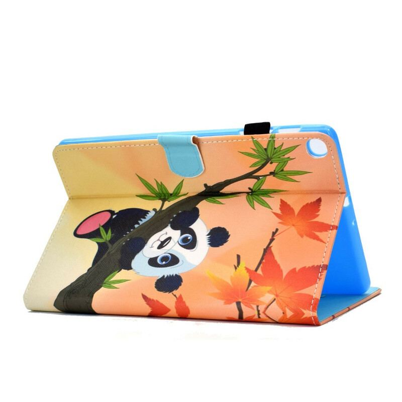 Capa Flip Para Samsung Galaxy Tab S6 Lite Panda Fofo