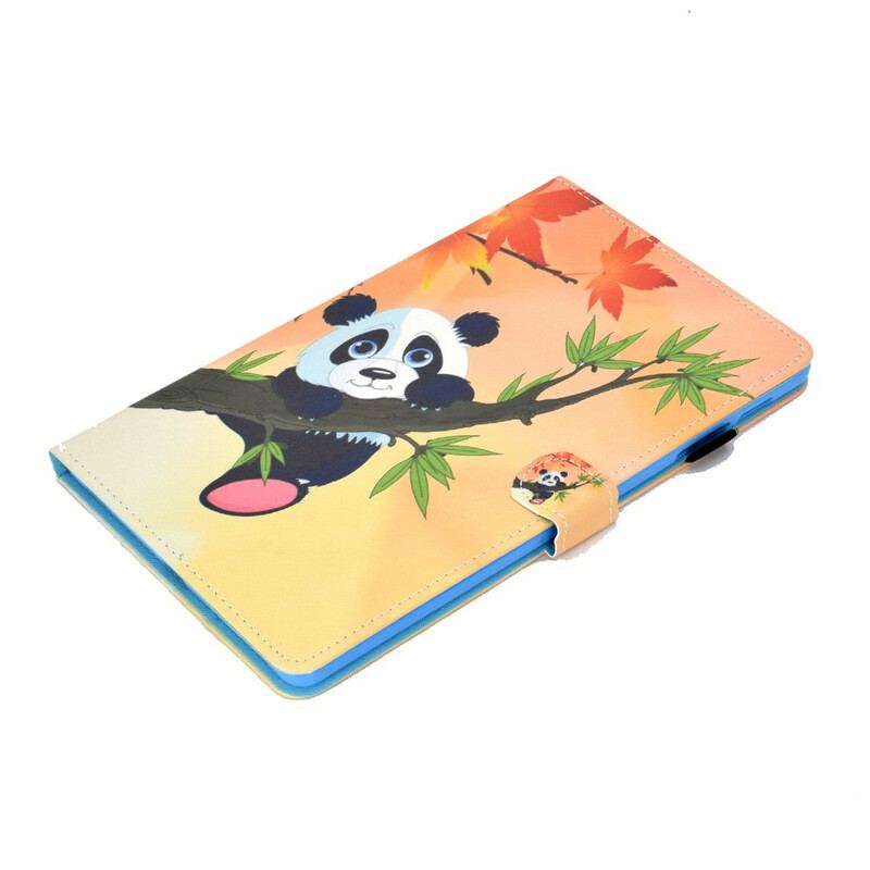 Capa Flip Para Samsung Galaxy Tab S6 Lite Panda Fofo