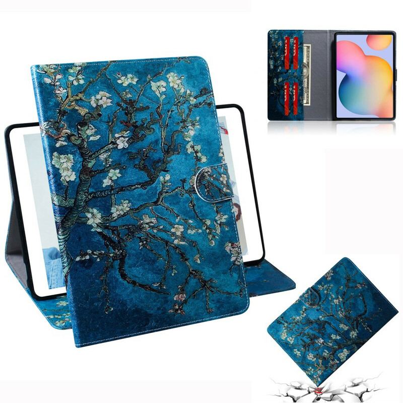 Capa Flip Para Samsung Galaxy Tab S6 Lite Ramos Floridos