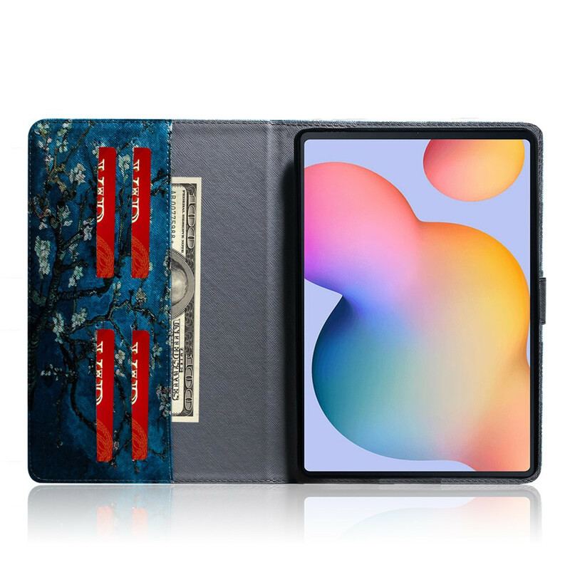 Capa Flip Para Samsung Galaxy Tab S6 Lite Ramos Floridos