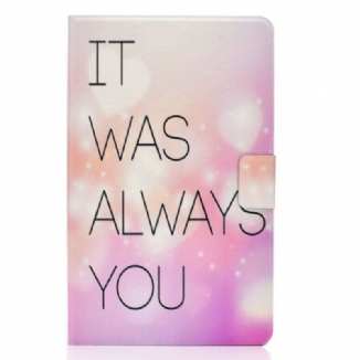 Capa Folio Para Samsung Galaxy Tab S6 Lite Sempre Foi Você