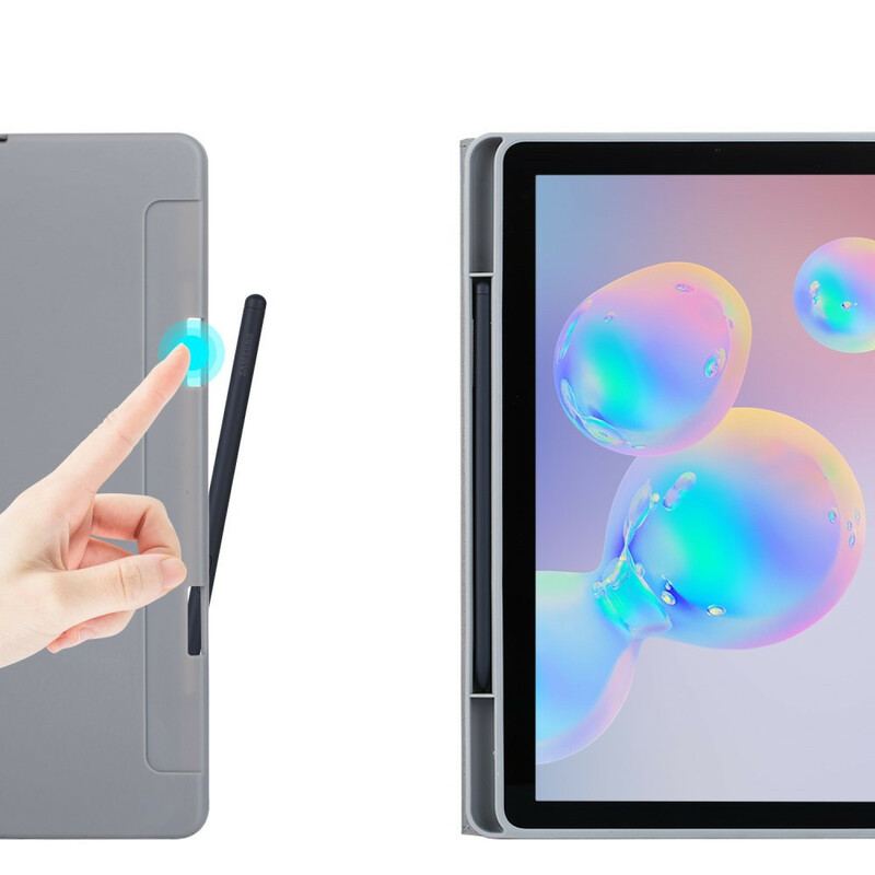 Capa Para Samsung Galaxy Tab S6 Lite Couro Sintético Fosco