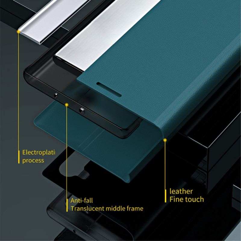 Capa De Celular Para Samsung Galaxy S21 Ultra 5G Novo Design De Couro Sintético
