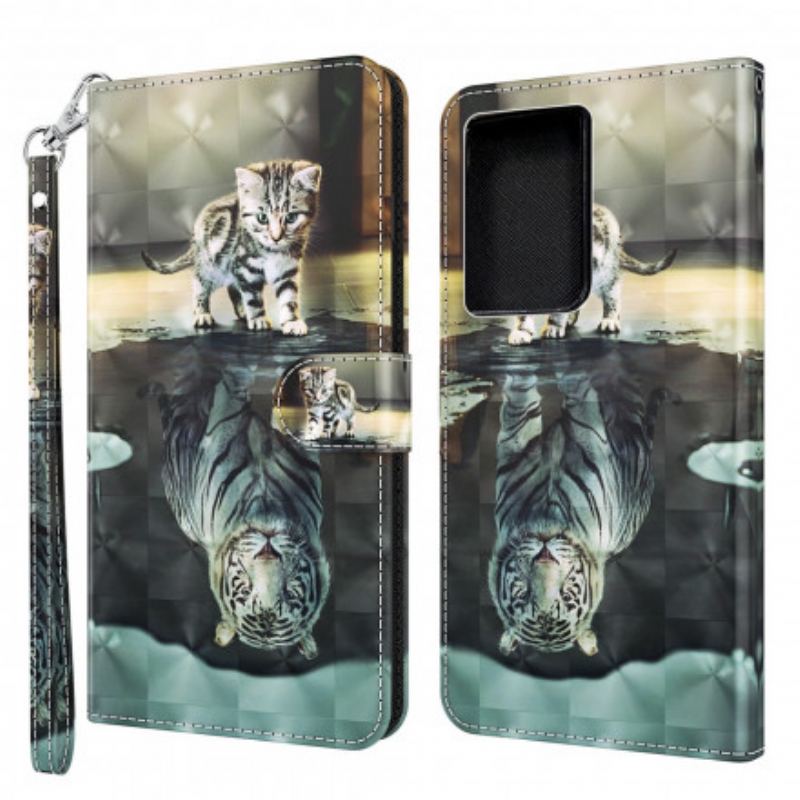 Capa Flip Para Samsung Galaxy S21 Ultra 5G Ernesto O Tigre