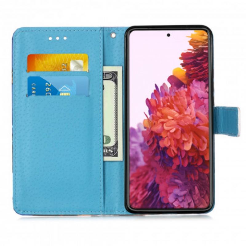 Capa Folio Para Samsung Galaxy S21 Ultra 5G Mandala No Céu