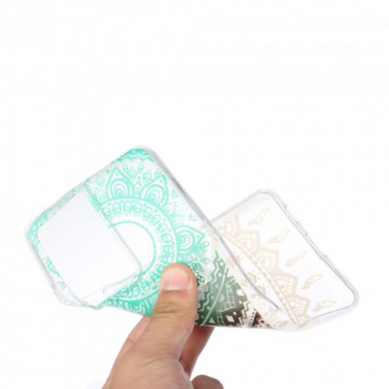 Capa Para Samsung Galaxy S21 Ultra 5G Mandala De Flores Sem Costura