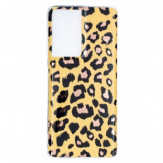 Capa Para Samsung Galaxy S21 Ultra 5G Mármore Estilo Leopardo