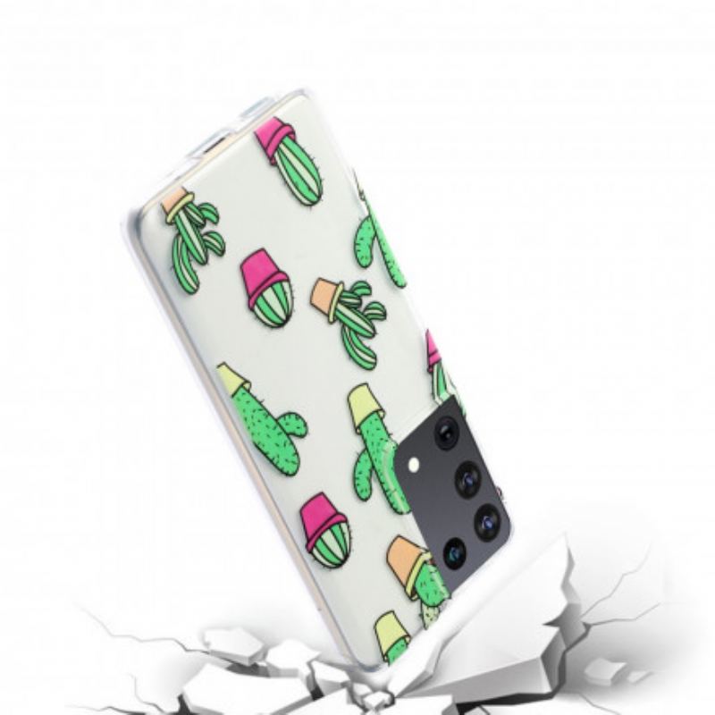 Capa Para Samsung Galaxy S21 Ultra 5G Mini Cactos
