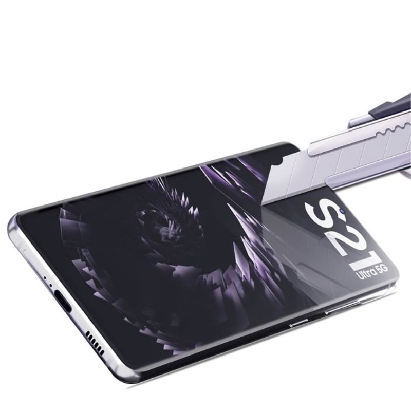 Proteção De Vidro Temperado Para Samsung Galaxy S21 Ultra 5G Amorus