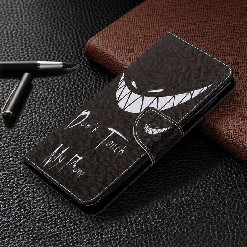 Capa Em Pele Para Xiaomi Redmi Note 9S / 9 Pro Telefone Do Diabo