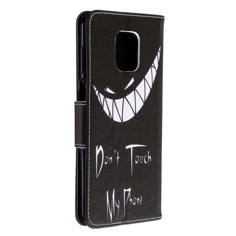 Capa Em Pele Para Xiaomi Redmi Note 9S / 9 Pro Telefone Do Diabo