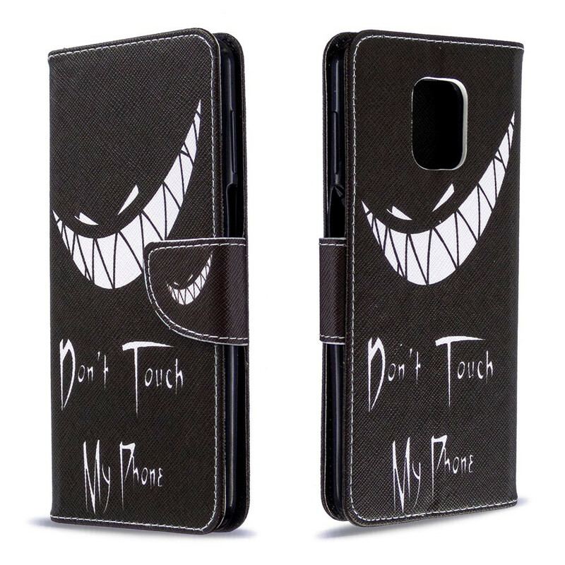 Capa Em Pele Para Xiaomi Redmi Note 9S / 9 Pro Telefone Do Diabo