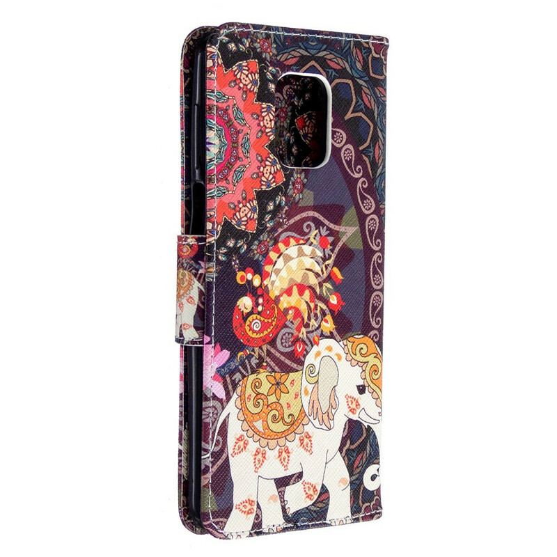 Capa Flip Para Xiaomi Redmi Note 9S / 9 Pro Elefantes Indianos