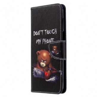 Capa Flip Para Xiaomi Redmi Note 9S / 9 Pro Urso Perigoso