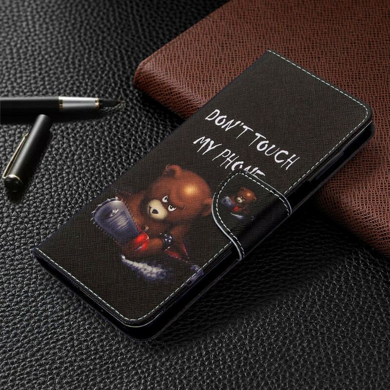 Capa Flip Para Xiaomi Redmi Note 9S / 9 Pro Urso Perigoso