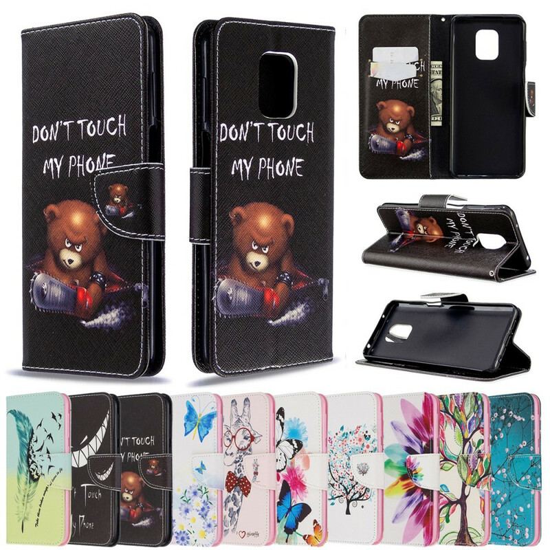 Capa Flip Para Xiaomi Redmi Note 9S / 9 Pro Urso Perigoso